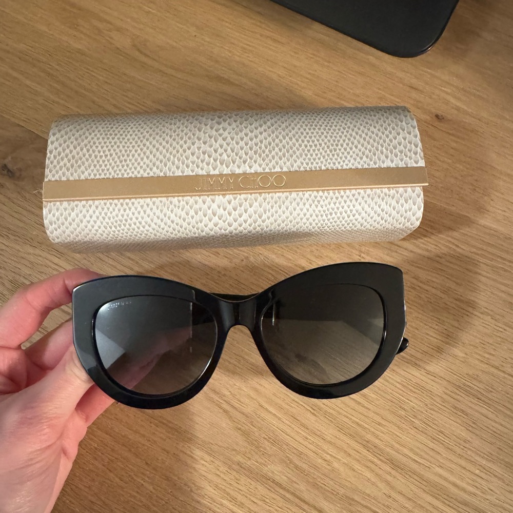 Jimmy Choo Black Cat Eye Sunglasses